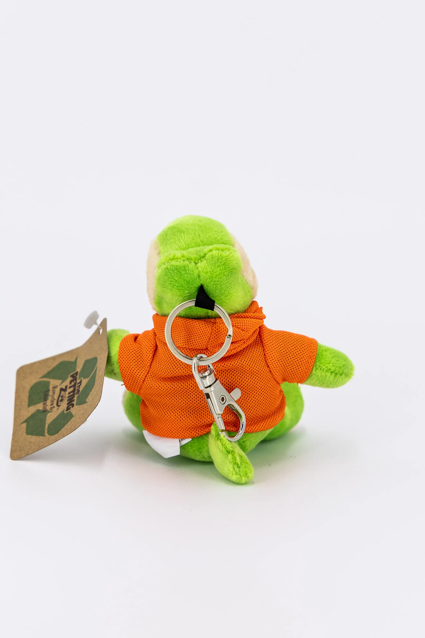 Green Hoodie Gator Stuffed Animal Keychain - Image 5