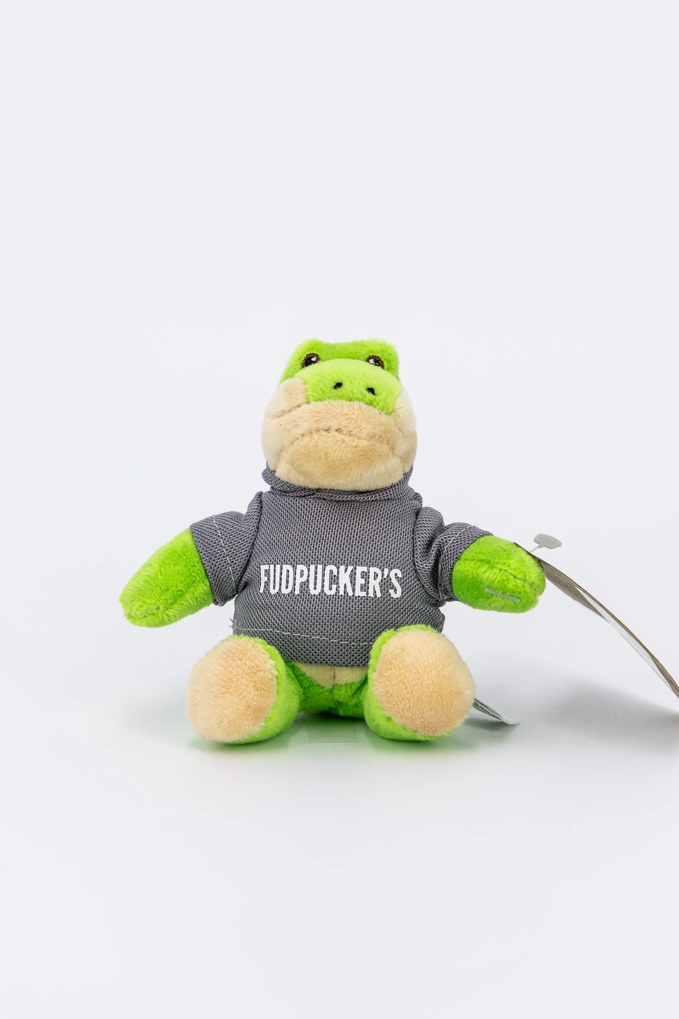 Green Hoodie Gator Stuffed Animal Keychain - Image 6